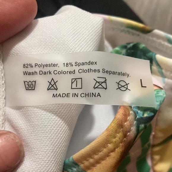 Women Fashion Plants Print Sexy Camisole Bikini Swimsuit  sets - Picture 7 of 9